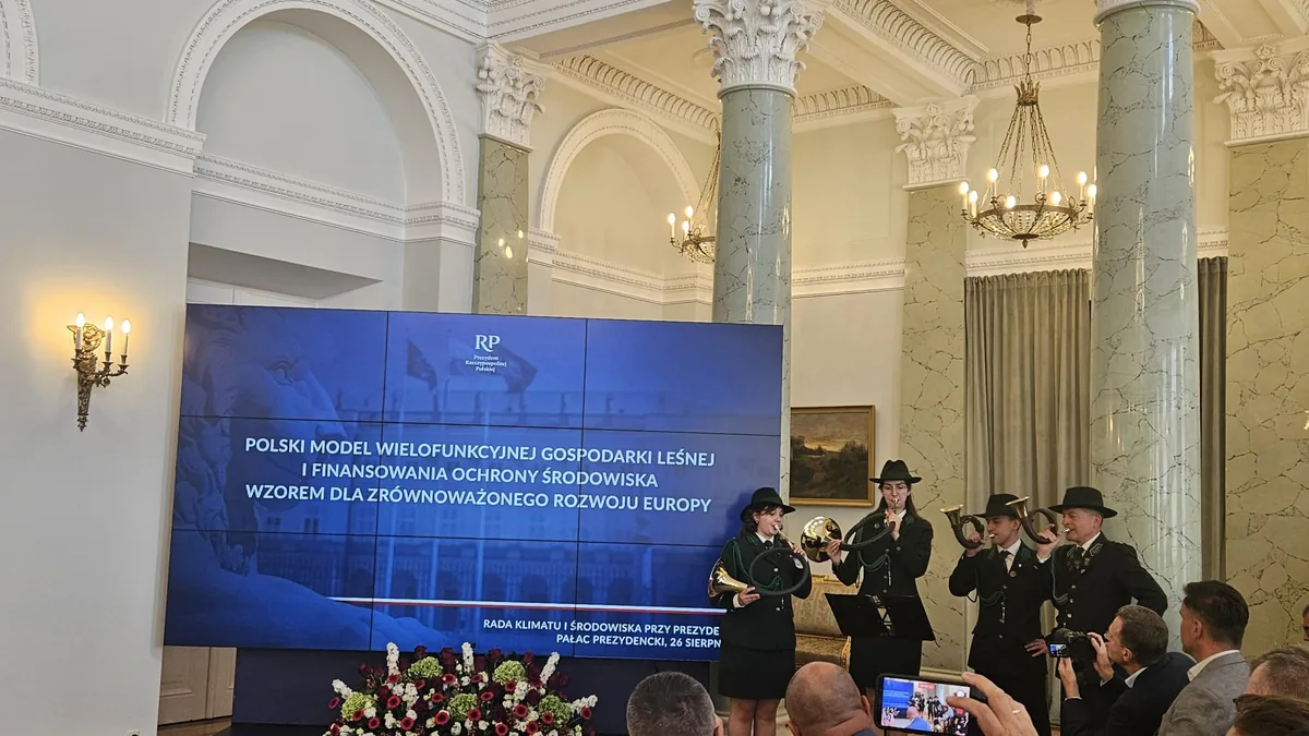 Konferencja „Polski model wielofunkcyjnej gospodarki leśnej” w Pałacu Prezydenckim, 26 sierpnia 2026