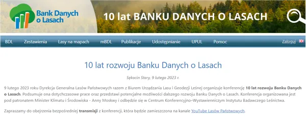 10 lat rozwoju Banku Danych o Lasach