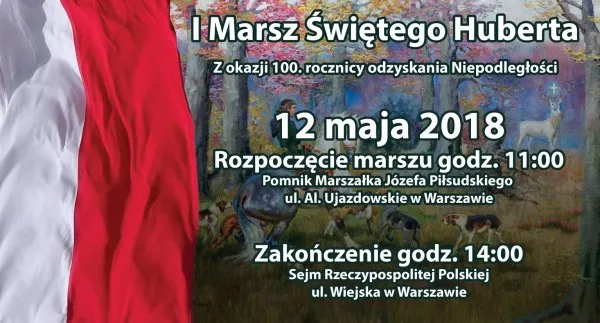 I Marsz św. Huberta w Warszawie