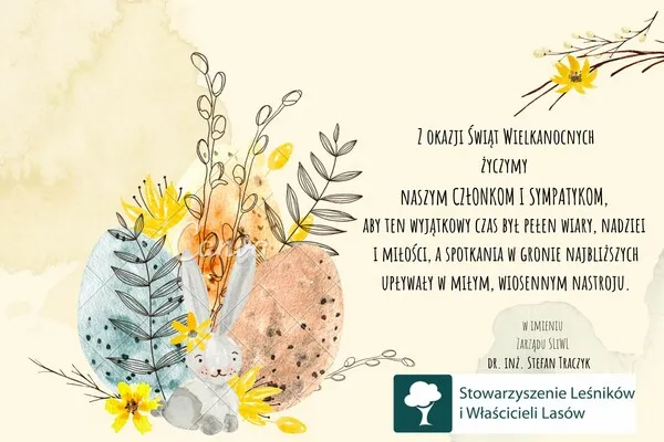 Zyczenia SLiWL na Wielkanoc 2023