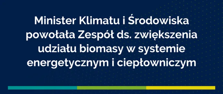 Prace zespołu ds. zwiększenia udziału biomasy w systemie energetycznym i ciepłowniczym nabierają tempa.