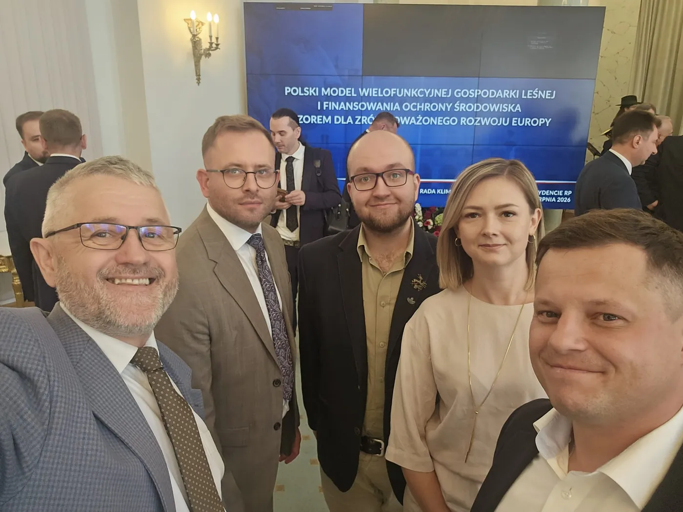 Delegacja SLiWL podczas konferencji w Pałacu Prezydenckim